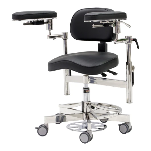 MedErgoStuhle Тронус C-200 MedErgo-692 - стул микроскописта, цвет чёрный 150-1195<span> (Россия)</span> — МедиМакс
